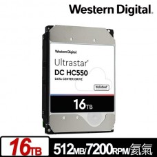 WD Ultrastar DC HC550 16TB 3.5吋企業級硬碟